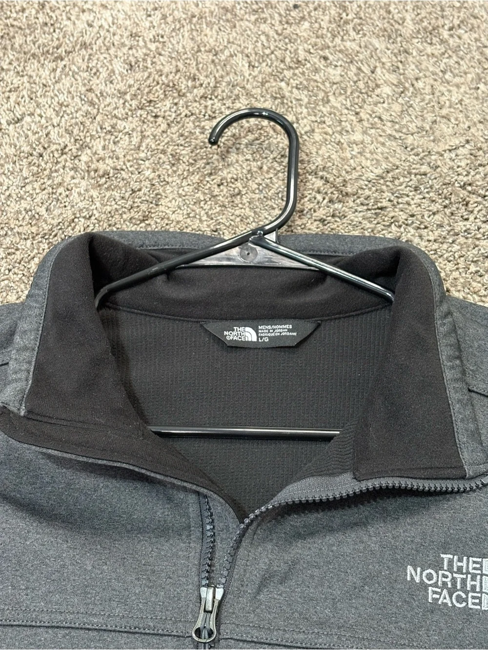 The North Face Apex Canyonwall Jacket Mens L Gray Softshell Windwall Full Zip